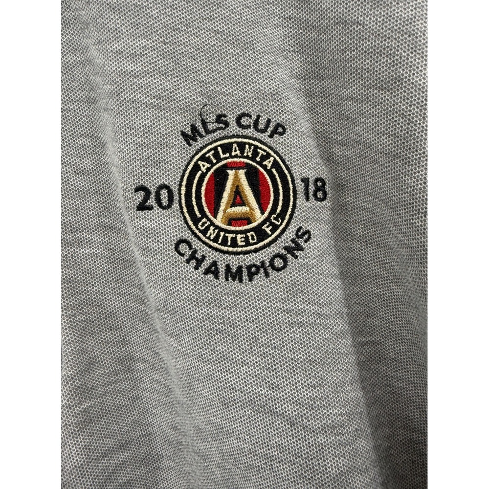 Vineyard Vines Men's Gray MLS Cup 2018 Atlanta United FC Champions Quarter Zip - Picture 3 of 7